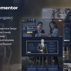 Advogancy – Attorney Law Firm Elementor Pro Template Kit