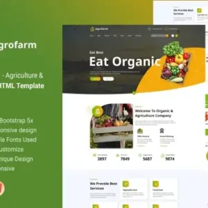 Agrofarm – Agriculture & Organic HTML Template