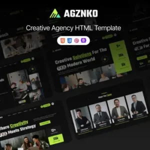 Agznko | Creative Agency HTML