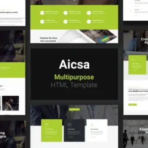 Aicsa – Multipurpose HTML Template