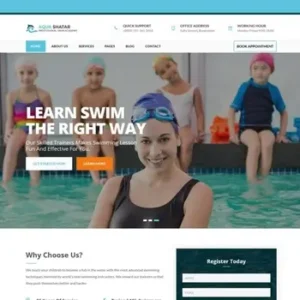 Aqua Shatar – Professional Swim Academy Temmplate | HTML Template