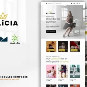 Felicia – E-commerce Responsive Email Template