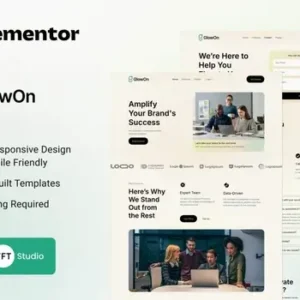 GlowOn – Digital Marketing Agencies, Modern Elementor Template Kit