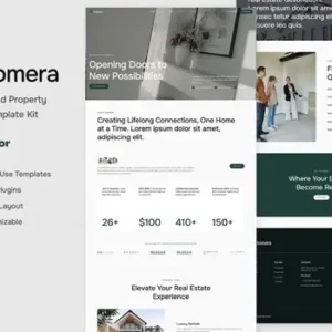 Homera – Real Estate & Property Elementor Template Kit