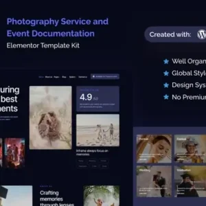 Inframe – Photography Service & Event Documentation Elementor Template Kit