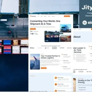 Jitycargo – Logistic Cargo & Transportation Elementor Pro Template Kit