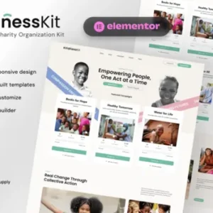 KindnessKit – Non-Profit & Charity Elementor Template Kit – Donation & Fundraising