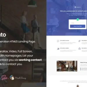 Manto – Lead Generation Landing Page | HTML Template