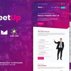 MeetUp – Event / Conference Responsive Email | Email Templates