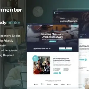 MelodyMentor – Music School & Courses Elementor Template Kit