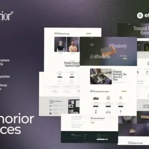 Monorior Space – Gradient Interior Elementor Template Kit