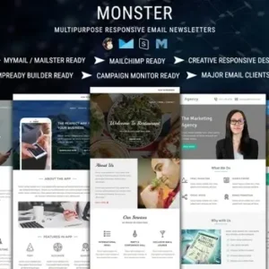 Monster Multiconcept Email Template Pack