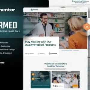 Pharmed – Pharmacy & Medical Health Care Elementor Template Kit