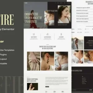 Saffire – Luxury Jewelry Elementor Template Kit