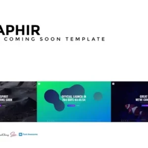 SAPHIR – The Coming Soon Template | HTML Template