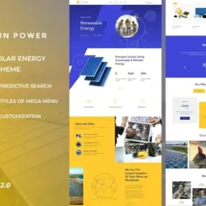 SunPower – Solar & Wind Energy Store Shopify Theme